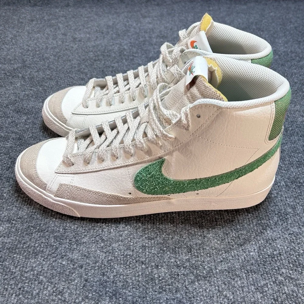 NIKE BLAZER MID '77 VNTG SAIL PINE GREEN VOLT BQ6806 Size 13